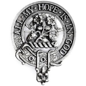 USA Kilts Fraser Clan Crest Cap Badge / Brooch Pin Made in Scotland